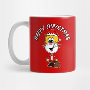 Christmas Santa Cat Father Christmas Xmas 2021 Mug